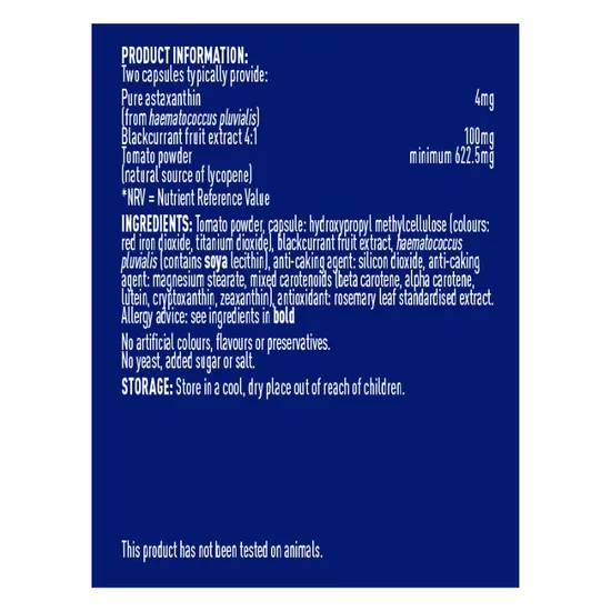 Higher Nature Astaxanthin & Blackcurrant 90 Capsules