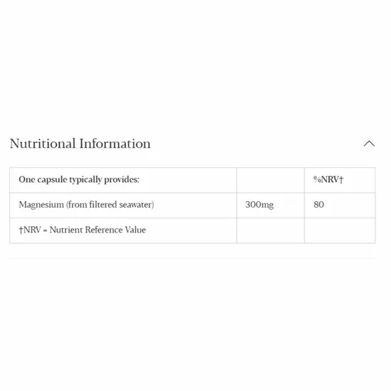 Higher Nature Atlantic Marine Magnesium Capsules 30 Capsules