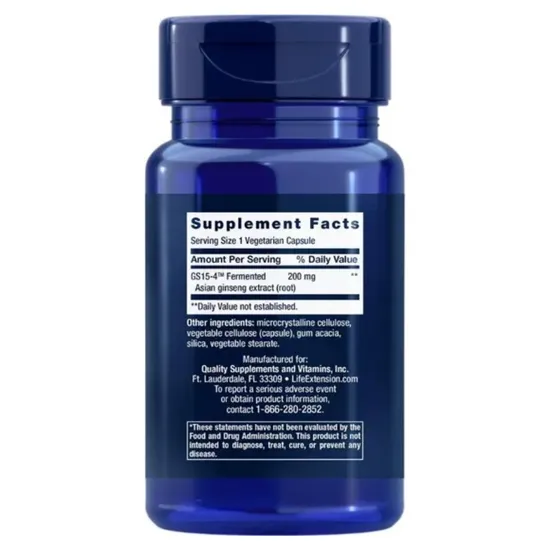 Life Extension Asian Energy Boost 90 Veg Caps