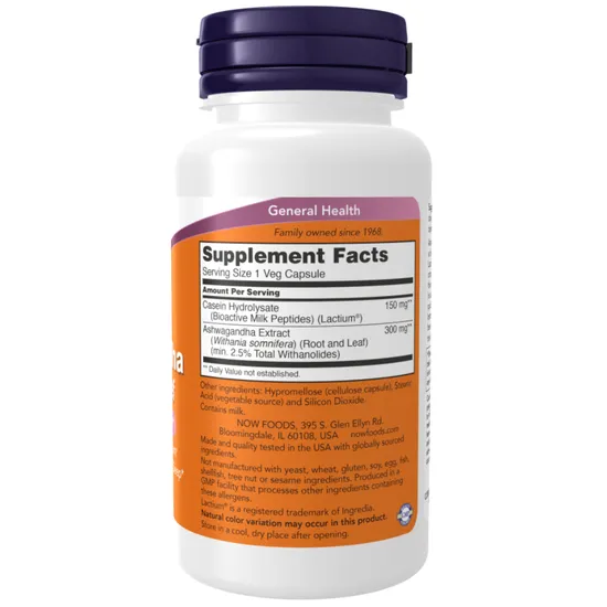 NOW Foods Ashwagandha Stress Relief Capsules 60 Capsules