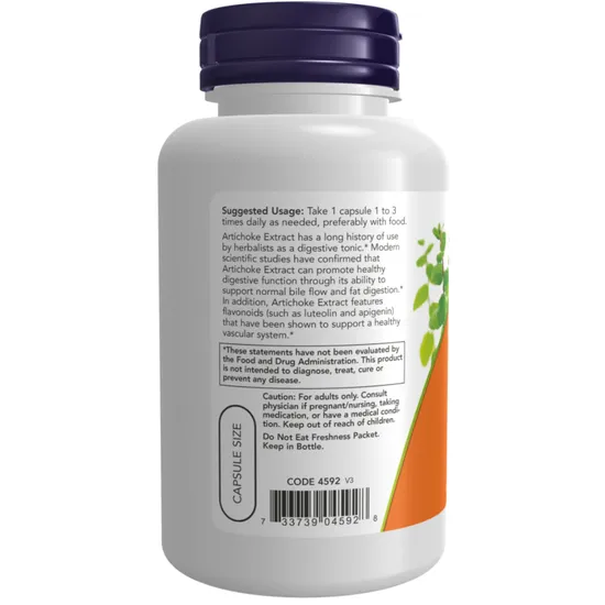 NOW Foods Artichoke Extract 450mg Capsules 90 Capsules