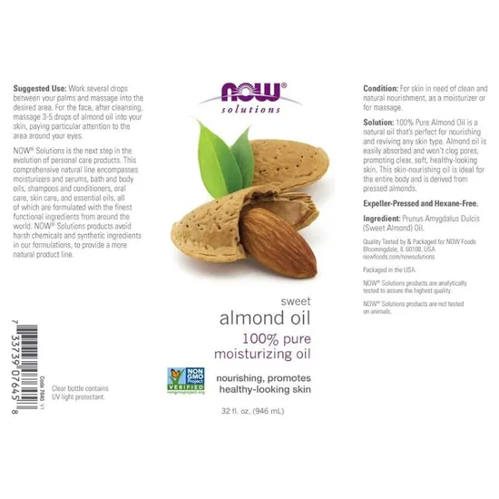 NOW Foods Almond Oil Pure 118ml