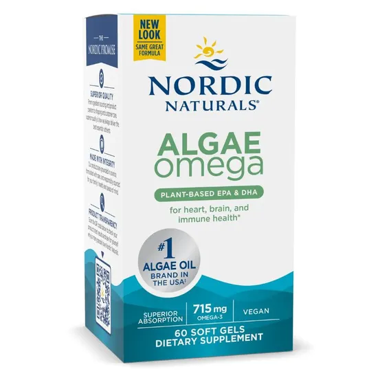 Nordic Naturals Algae Omega 715mg 60 Softgels