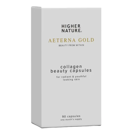 Higher Nature Aeterna Gold Collagen Beauty Caps 90 Capsules