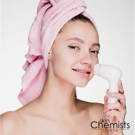 skinChemists Advanced Facial & Body Cleansing Brush 4 Heads