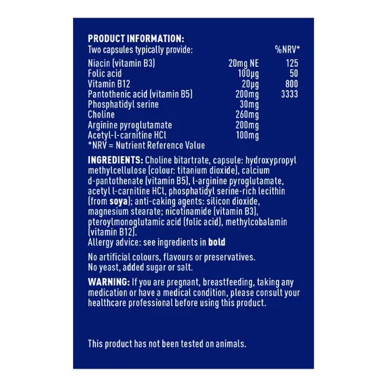 Higher Nature Advanced Brain Nutrients 90 Vegetable Capsules