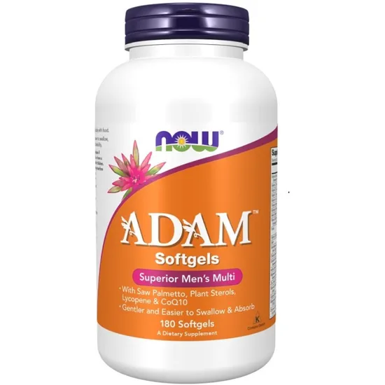 NOW Foods ADAM Multi-Vitamin For Men 180 Softgels