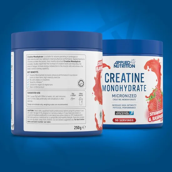 Applied Nutrition Creatine Monohydrate Strawberry & Raspberry Powder 250g