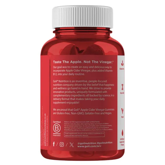 Goli Nutrition Apple Cider Vinegar Gummies 30 Gummies