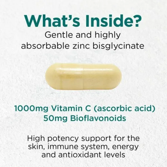 Cytoplan Vitamin C + Bioflavonoids 1000mg/50mg Capsules 60 Capsules