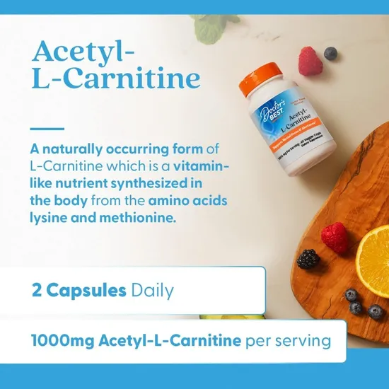 Doctor's Best Acetyl L-Carnitine With Biosint Carnitines 500mg Vegicaps 60 Vegicaps