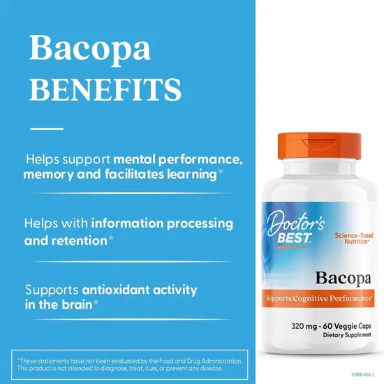 Doctor's Best Bacopa With Synapsa 320mg Vegicaps 60 Vegicaps