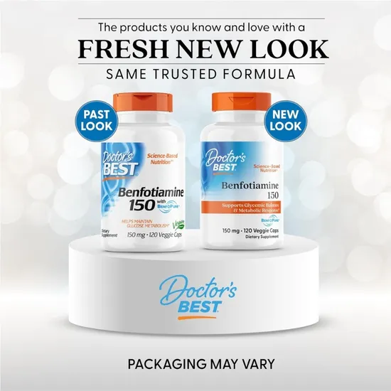 Doctor's Best Benfotiamine With BenfoPure 150mg Vegicaps 120 Vegicaps