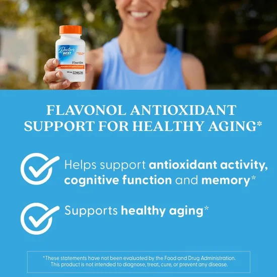 Doctor's Best Fisetin With Novusetin 100mg Vegicaps 30 Vegicaps