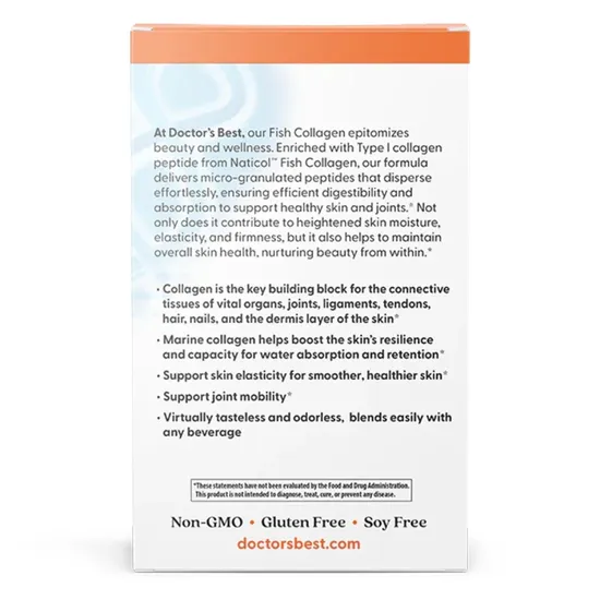 Doctor's Best Fish Collagen With Naticol Fish Collagen Stick 30 Packs