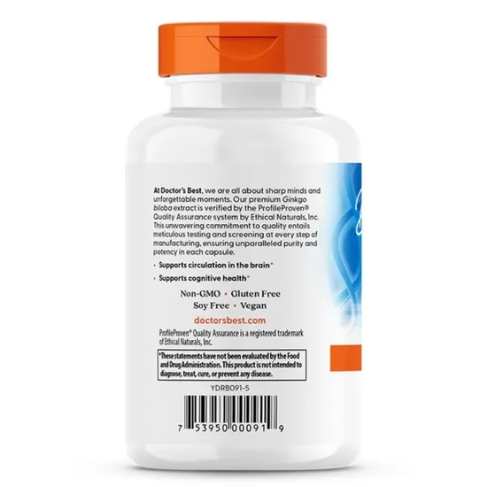 Doctor's Best Extra Strength Ginkgo 120mg Vegicaps 360 Vegicaps