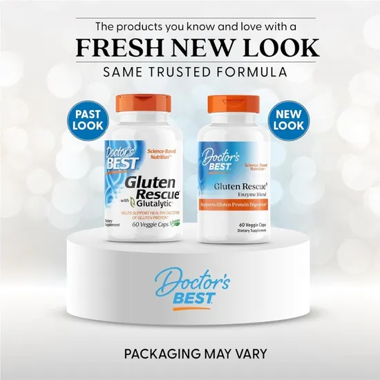 Doctor's Best Gluten Rescue With Glutalytic Vegicaps 60 Vegicaps