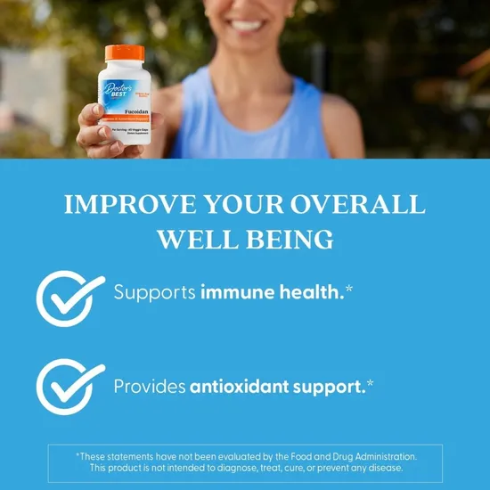 Doctor's Best Fucoidan 70% 300mg Vegicaps 60 Vegicaps