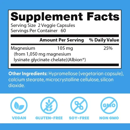 Doctor's Best High Absorption Magnesium 105mg Vegicaps 120 Vegicaps