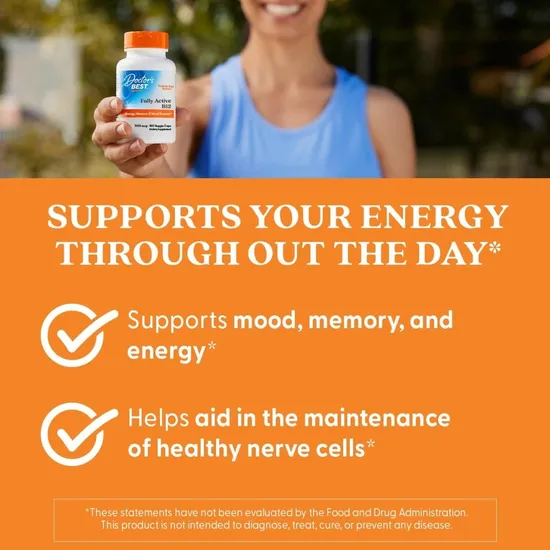 Doctor's Best Fully Active B12 1500mcg Vegicaps 60 Vegicaps
