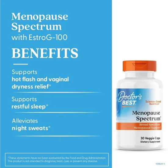 Doctor's Best Menopause Spectrum With EstroG-100 Vegicaps 30 Vegicaps