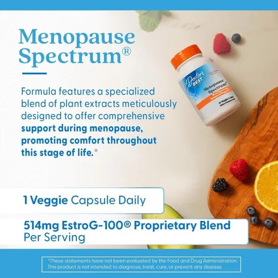 Doctor's Best Menopause Spectrum With EstroG-100 Vegicaps 30 Vegicaps