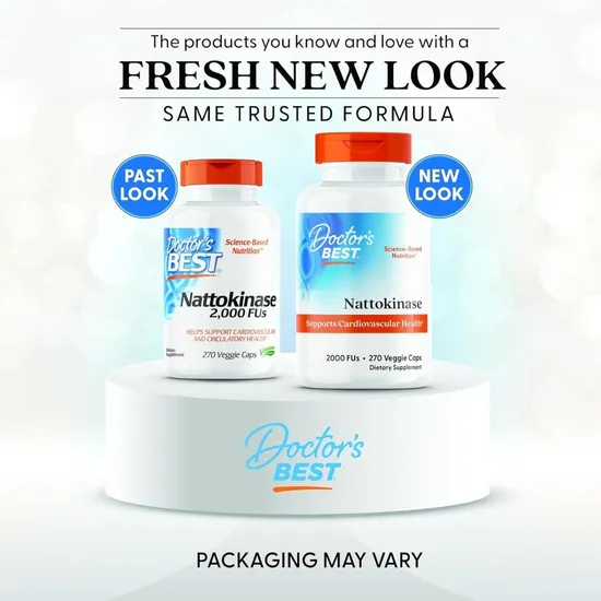 Doctor's Best Nattokinase 2000FUs Vegicaps 270 Vegicaps