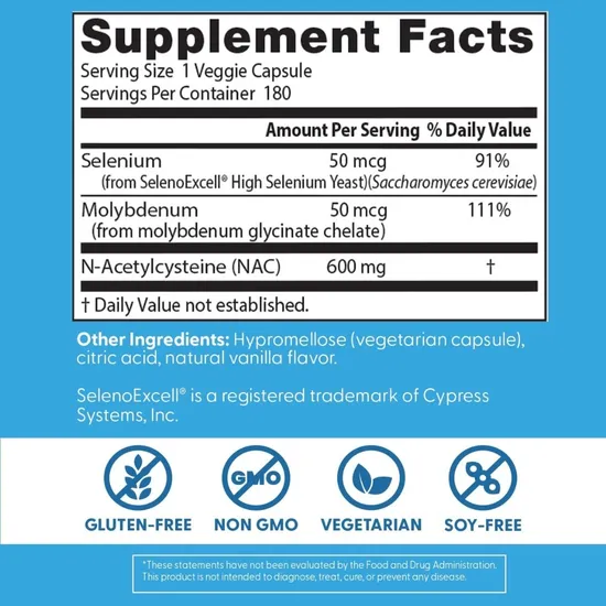 Doctor's Best NAC Detox Regulators Vegicaps 60 Vegicaps