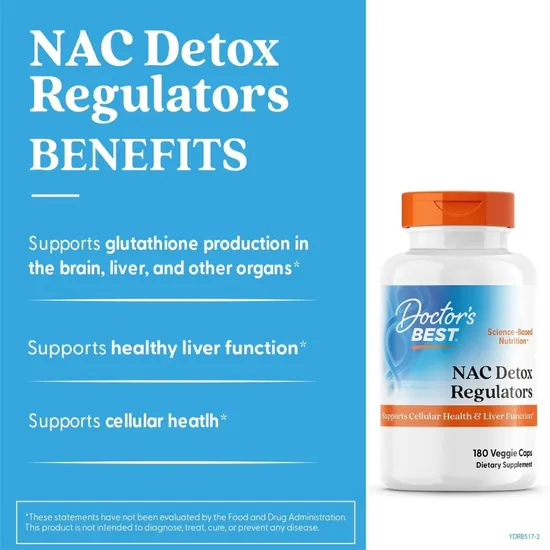 Doctor's Best NAC Detox Regulators Vegicaps 60 Vegicaps