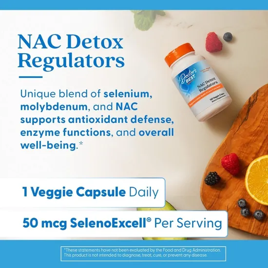 Doctor's Best NAC Detox Regulators Vegicaps 60 Vegicaps
