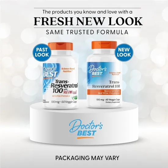 Doctor's Best Trans-Resveratrol With ResVinol-25 100mg Vegicaps 60 Vegicaps