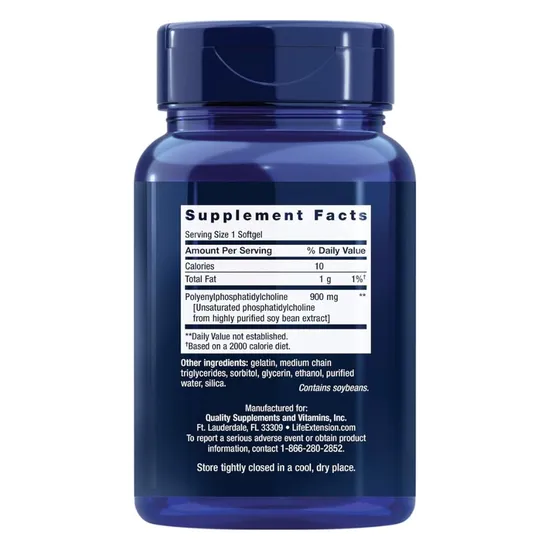Life Extension HepatoPro Polyunsaturated Phosphatidylcholine 900mg Softgels 60 Softgels
