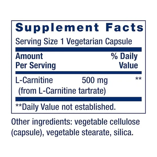 Life Extension L-Carnitine 500mg Vegicaps 30 Vegicaps