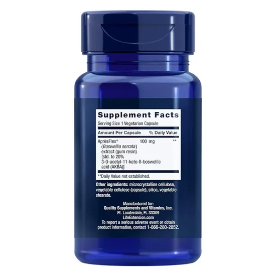 Life Extension 5-LOX Inhibitor With ApresFlex 100mg Vegicaps 60 Vegicaps