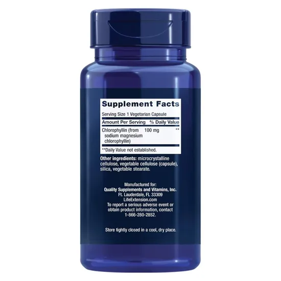 Life Extension Chlorophyllin 100mg Vegicaps 100 Vegicaps