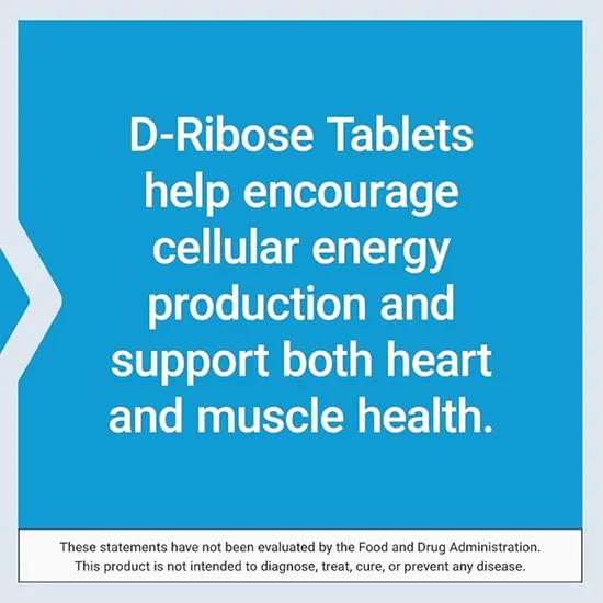 Life Extension D-Ribose Vegetarian Tablets 100 Tablets