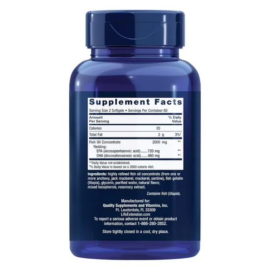 Life Extension Mega EPA/DHA Softgels 120 Softgels