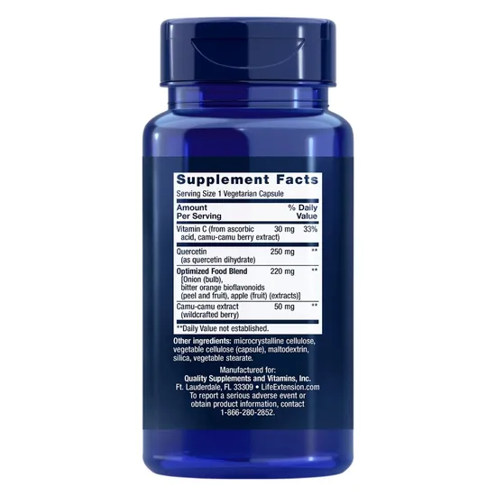 Life Extension Optimised Quercetin 250mg Vegicaps 60 Vegicaps