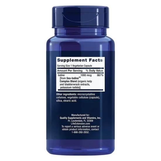 Life Extension Sea Iodine 1000mcg Vegicaps 60 Vegicaps