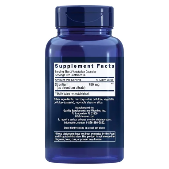 Life Extension Strontium 750mg Vegicaps 90 Vegicaps