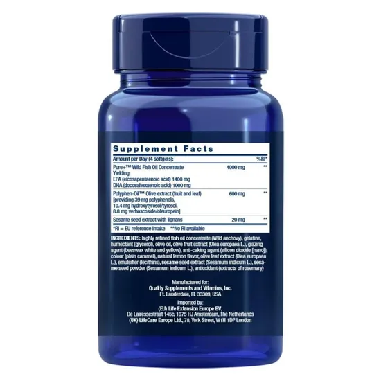 Life Extension Super Omega-3 Softgels 120 Softgels