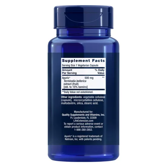 Life Extension Uric Acid Control Vegicaps 60 Vegicaps