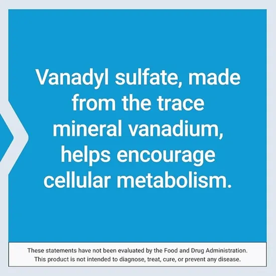 Life Extension Vanadyl Sulphate 7.5mg Tablets 100 Tablets