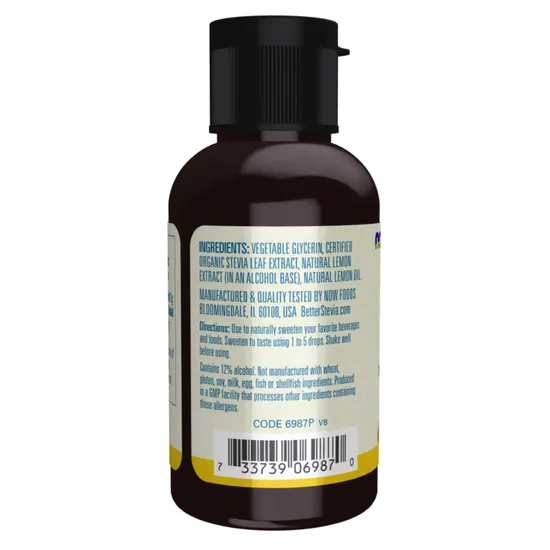 NOW Foods Better Stevia Liquid Lemon Twist 59ml