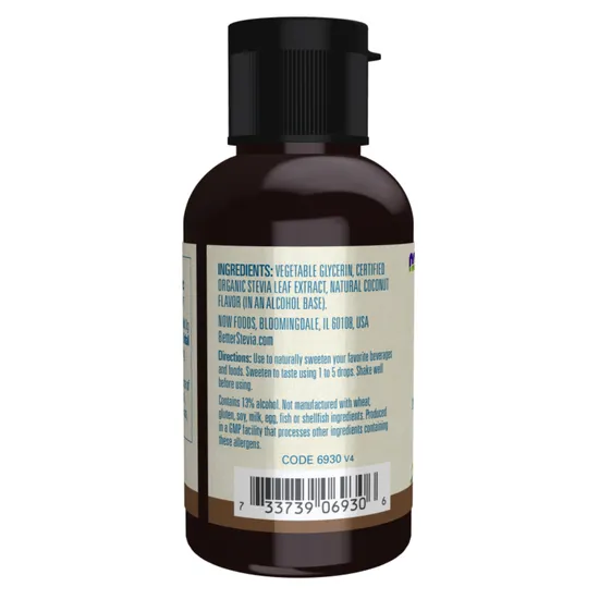 NOW Foods Better Stevia Liquid Coconut 59ml