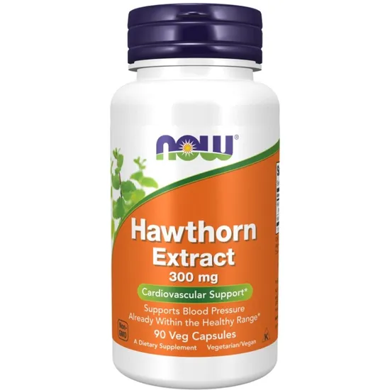 NOW Foods Hawthorn Extract 300mg Capsules 90 Capsules