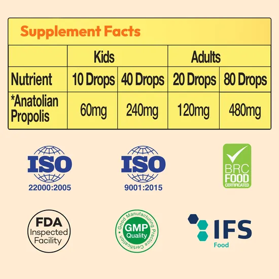 BEE&YOU Propolis 20% Pure Liquid Extract 30ml