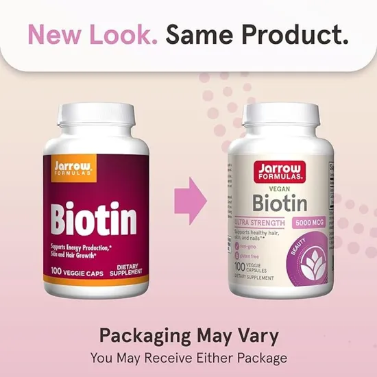 Jarrow Formulas Biotin 5000mcg Capsules 100 Capsules