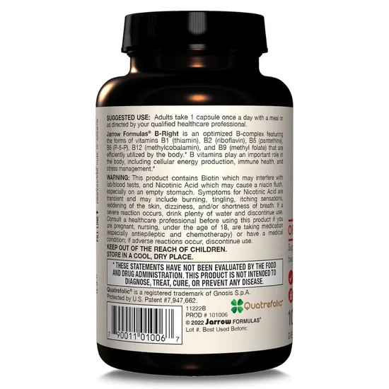 Jarrow Formulas B-Right Vegicaps 100 Vegicaps