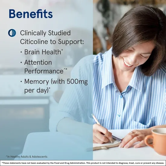 Jarrow Formulas Citicoline CDP Choline 250mg Capsules 60 Capsules